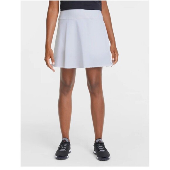 PUMA PWRSHAPE Solid Skirt Small Long White NEW Skort Performance Athletic Golf - Picture 1 of 13